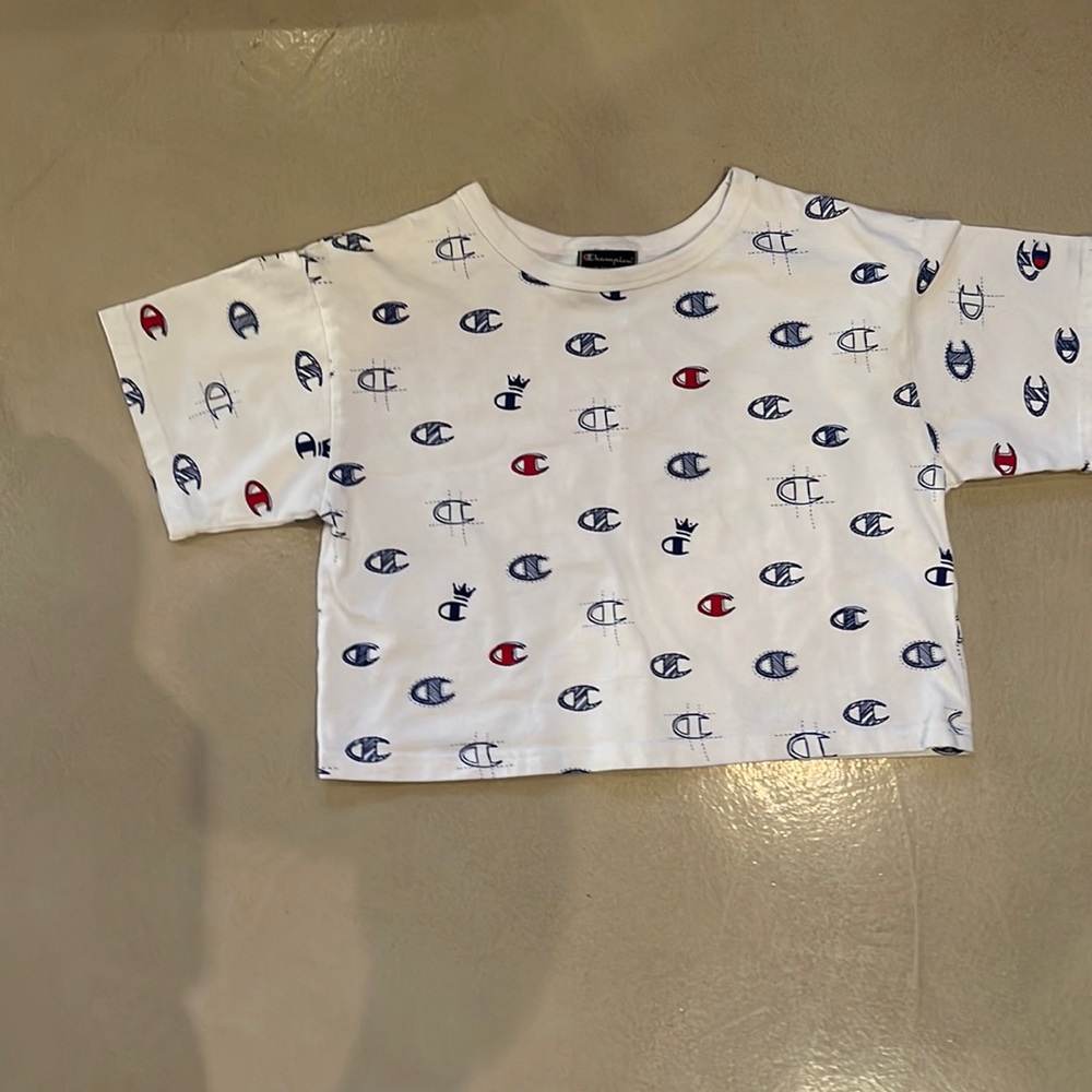 A Champion crop top.